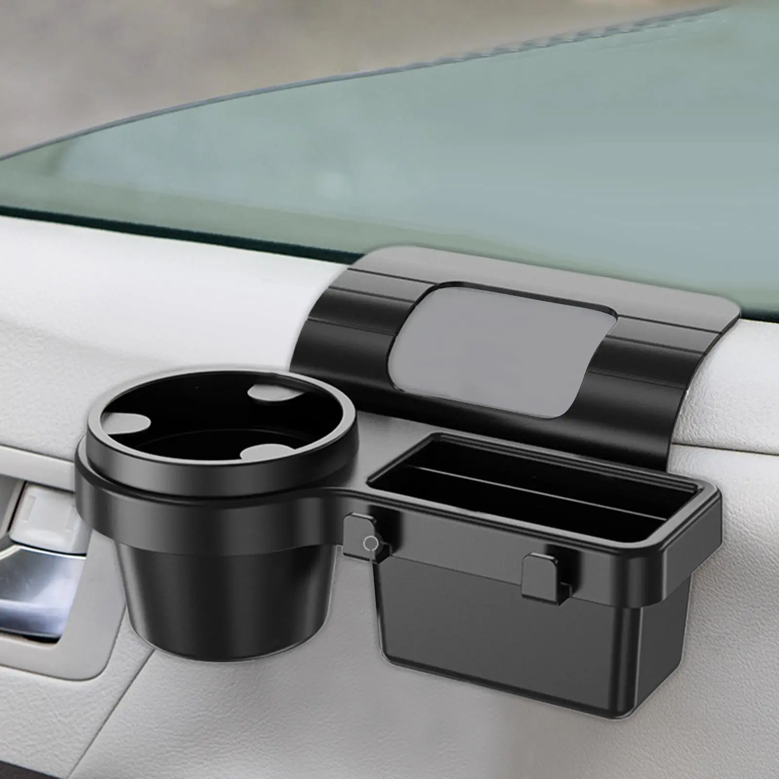 

Car Door Side Window Mobile Phone Slot Storage Rack Car Door Storage Box With Cup Holder Phone Mount For Car Interior