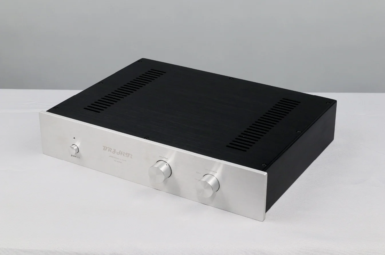 

Fashion Full Aluminum preamplifier Chassis amp DIY Enclosure with Volume knob 430mm*82mm*350mm