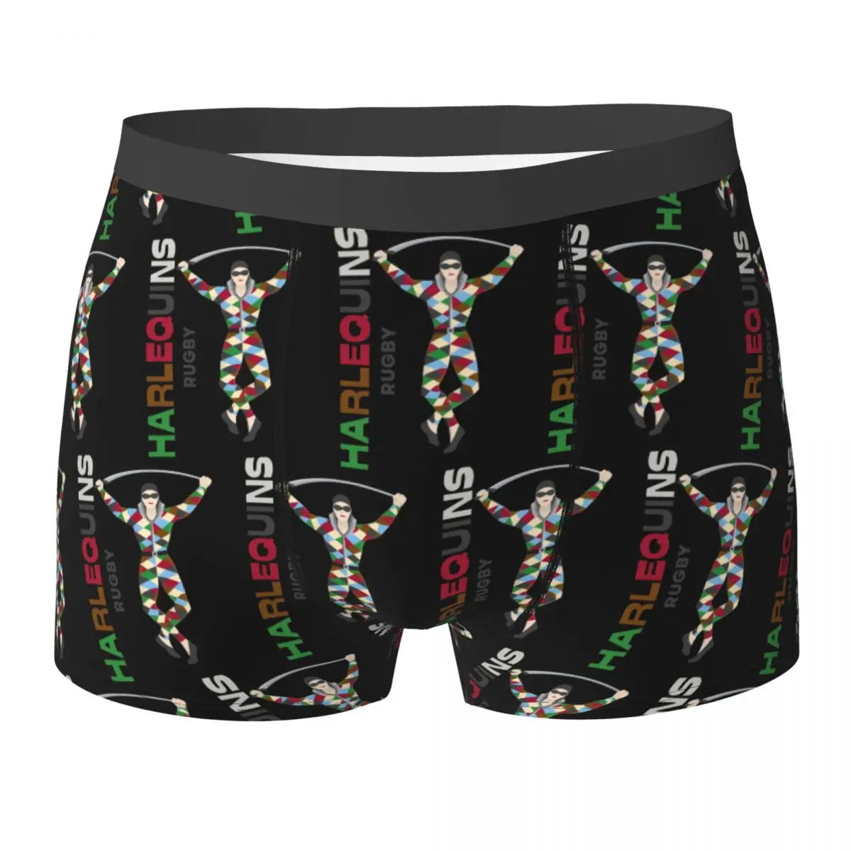 Boxer Underpants Shorts Harlequins Rugby Essential Panties Men Comfortable Underwear for Homme Man Boyfriend Gifts