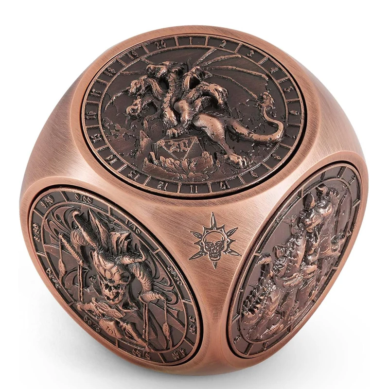 Spinner Dice 7 en 1 jeu de dés mdn, dés en métal uniques pour donjons et dragons jeu de rôle RPG