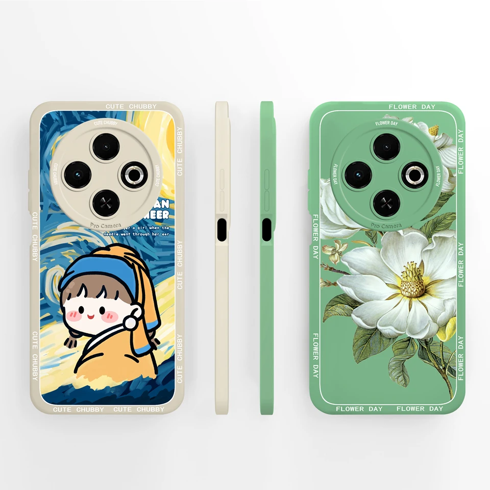 Case For Tecno Spark 30C Beautiful Mounta Plant Shockproof Non-slip Senior Anti-Fingerprint Soft Cover For tecno spark 30c Funda