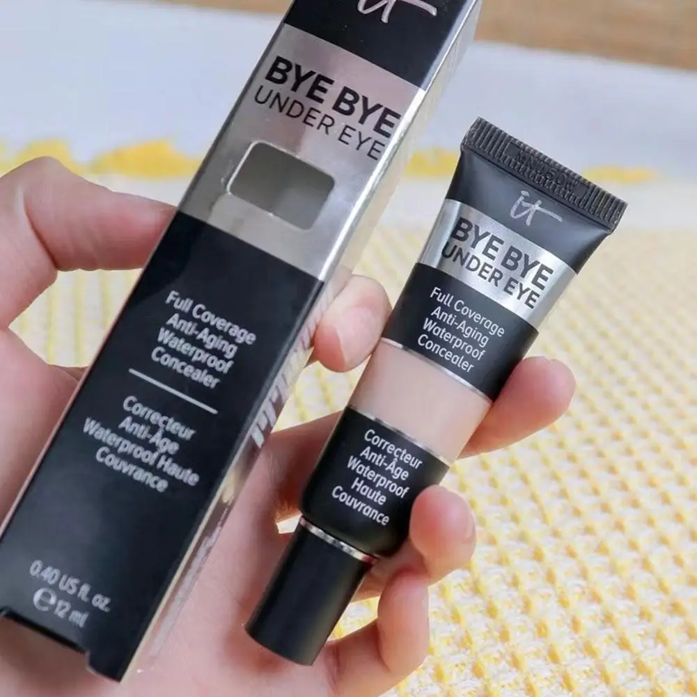 Under Eye คอนซีลเลอร์ 12ml Full Coverage ครีมสําหรับ Dark Circles & Blemishes คอนซีลเลอร์กันน้ําติดทนนาน Natural Skin Tone
