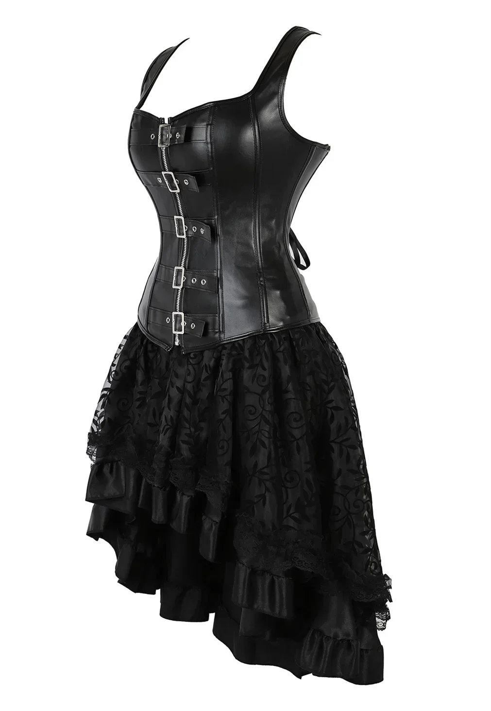 

Steampunk Corset Skirt Sexy Gothic Korsett Leather Bustier Medieval Corsets Rockabilly Cosplay Outfits Halloween Party Costumes