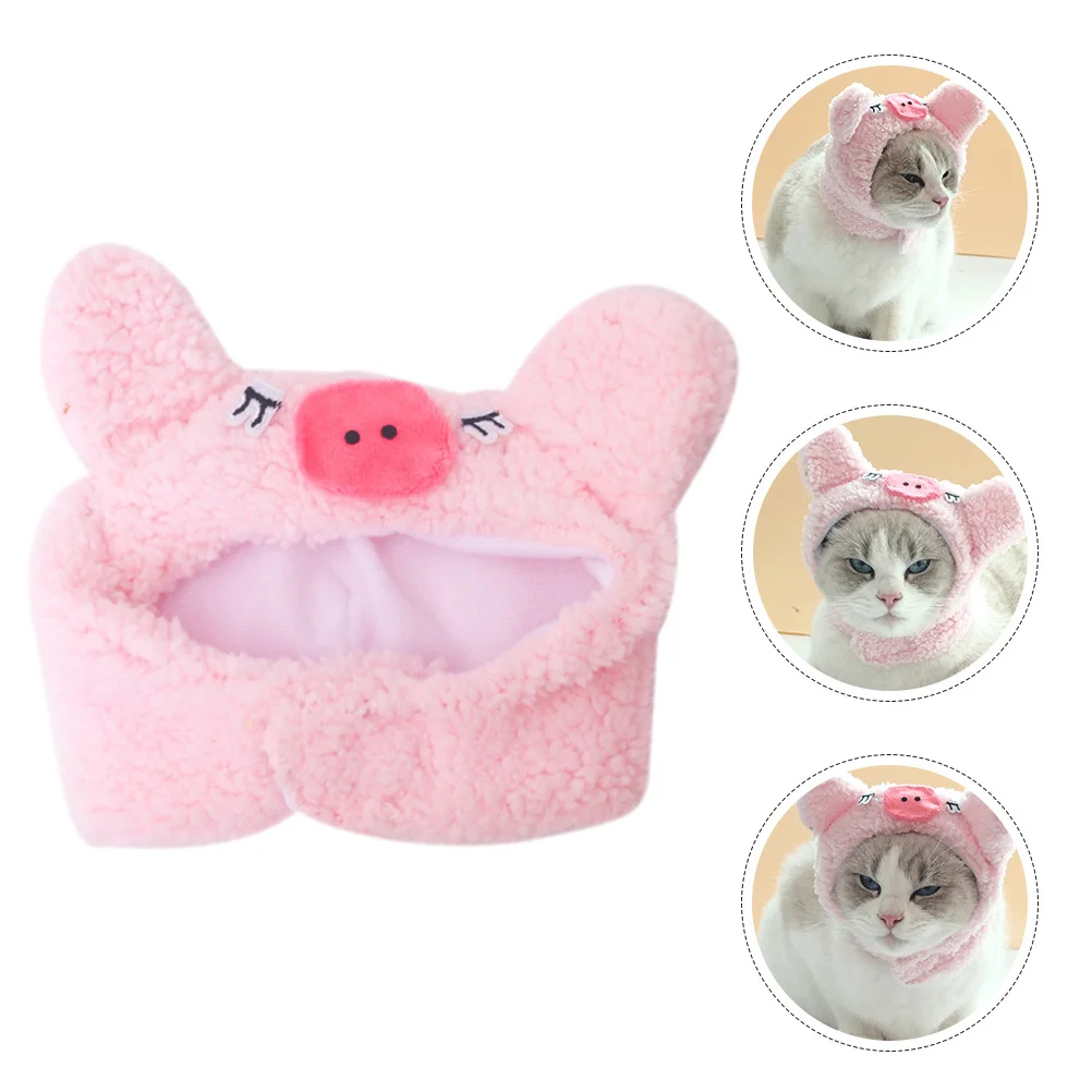 

Pet Hat Pig Style Lightweight Cat Headdress For Small Dogs Breathable Party Carnival Costume Accessory Wedding Christmas