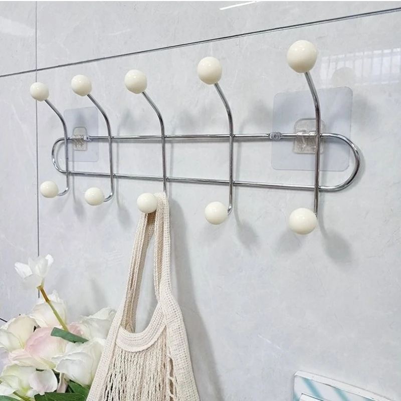 Clothing Organizers Living Room Wall Clothes Hanger Rack Storage Hangers Hook Bedroom Wall Clothes Hanger Without Punching