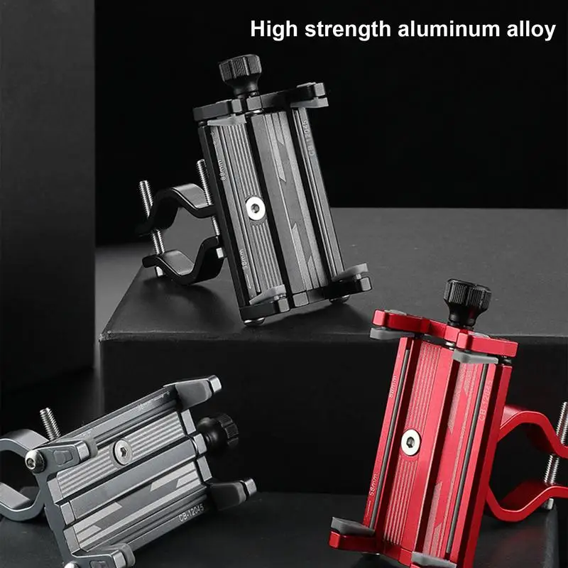 Bicycle Phone Holder 360 Rotation Aluminum Alloy MTB Bike Phone GPS Bracket Scooter Motorcycle Handlebar Mount Cell Phone Stand