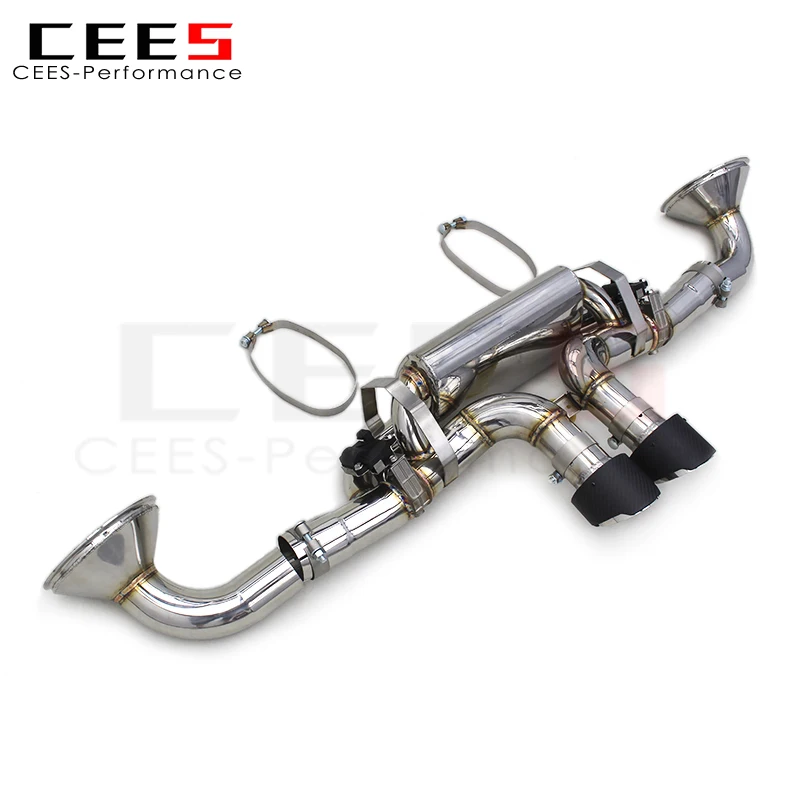 CEES Catback Exhaust System for Porsche 911 992 GT3 4.0 2017-2025 Stainless Steel Valvetronic Muffler Exhaust Pipes Upgrade
