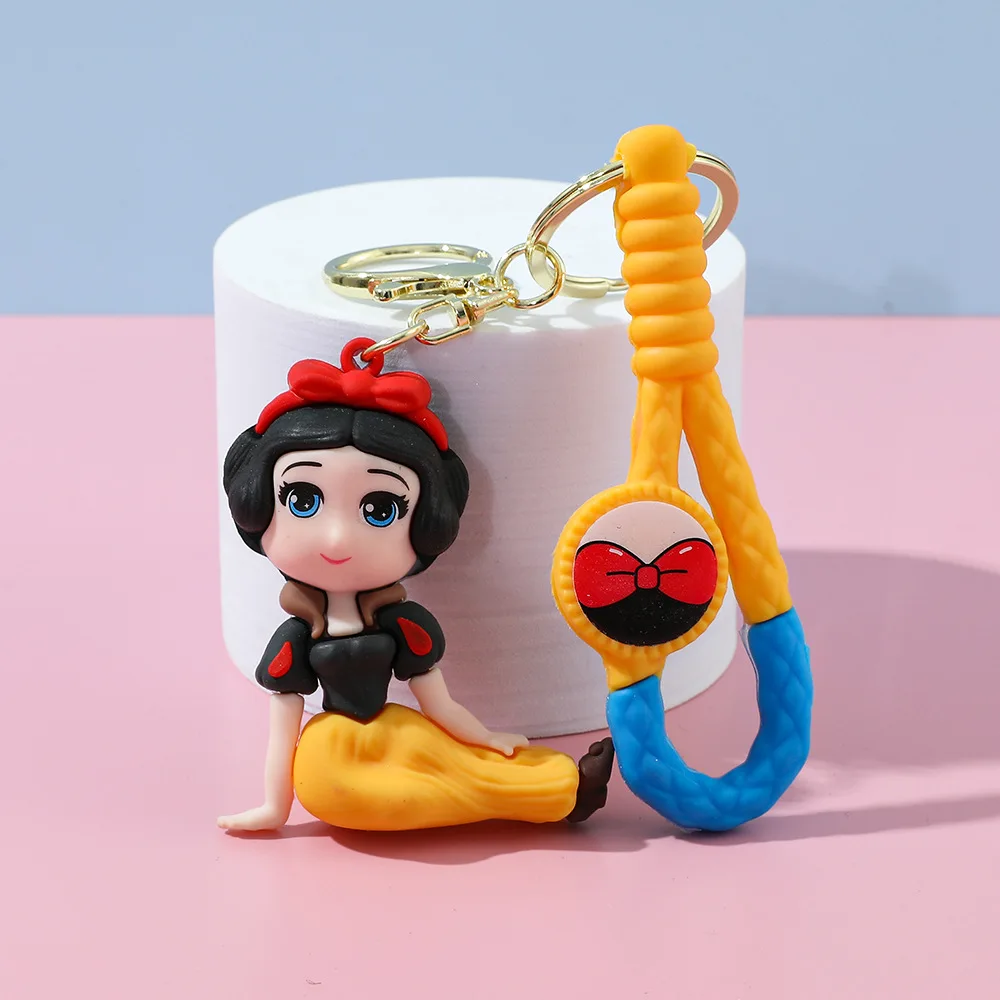 1 قطعة ل سنو وايت المفاتيح إلسا أليس قلادة الكرتون حقيبة الهاتف حورية البحر الأميرة الاطفال المشجعين الهدايا بالجملة #4
