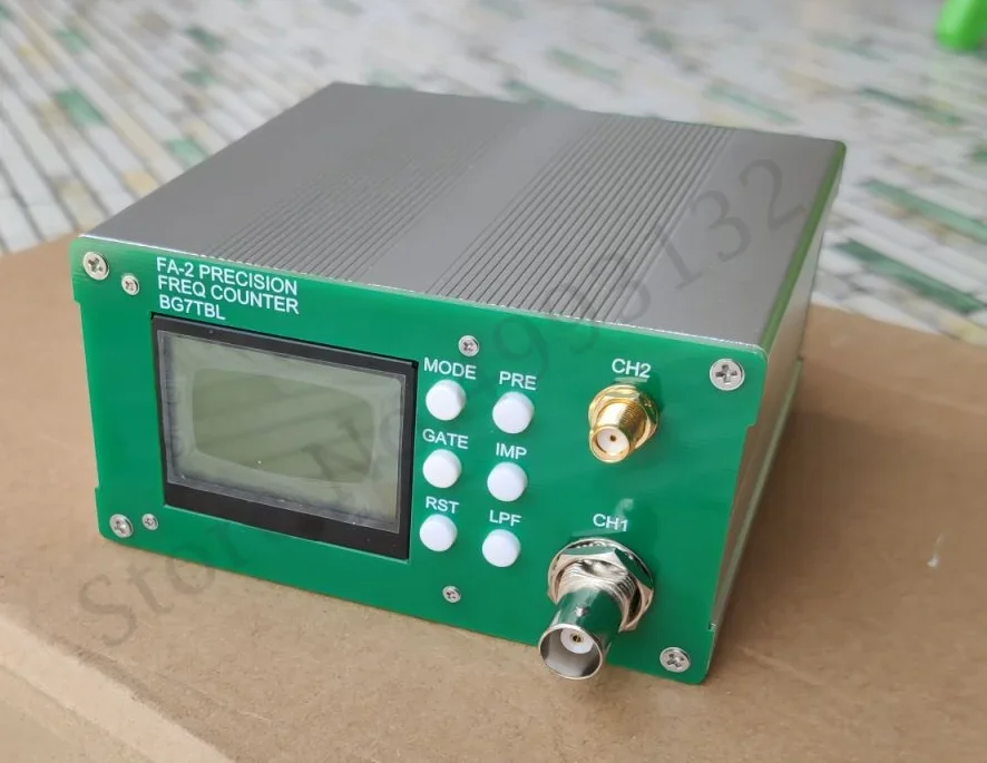 FA-2 Plus Precision Frequency Counter Frequency Meter 11Bit Per Sec 10MHz OCXO with Power Adapter