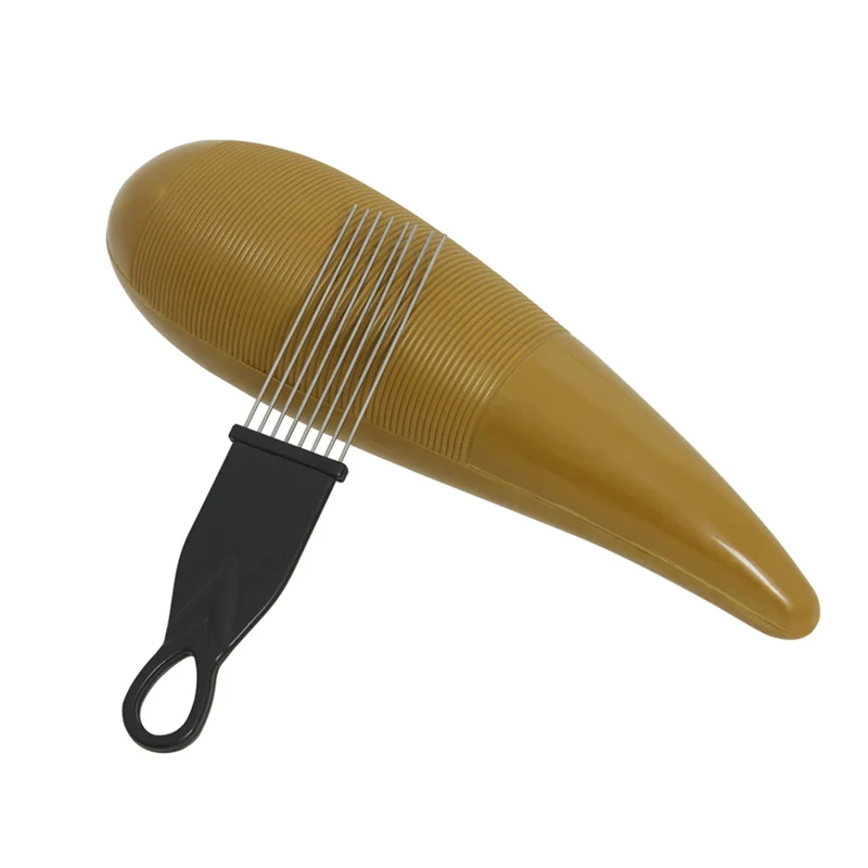 MACH-Scraping Tool With Safety Coffee Color Orff Cylinder ABS Material Percussion Instrument Enlightenment