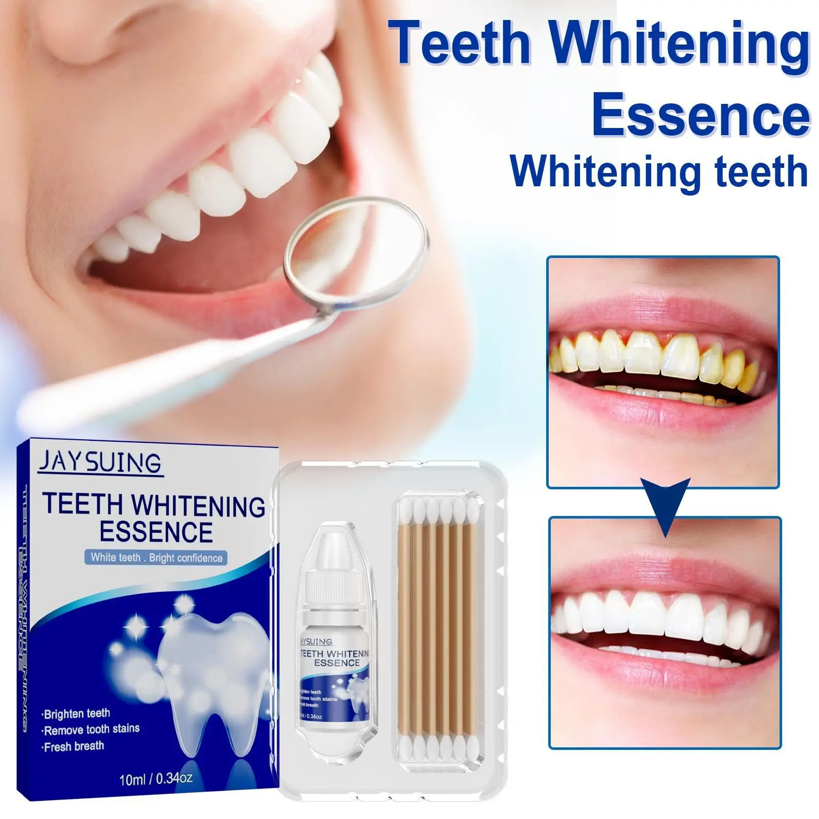 Teeth Whitening Kit Bleach Essence Serum Oral Hygiene Clean Remove Plaque Stains Fresh Breath Dentistry Dental Tools Toothpaste