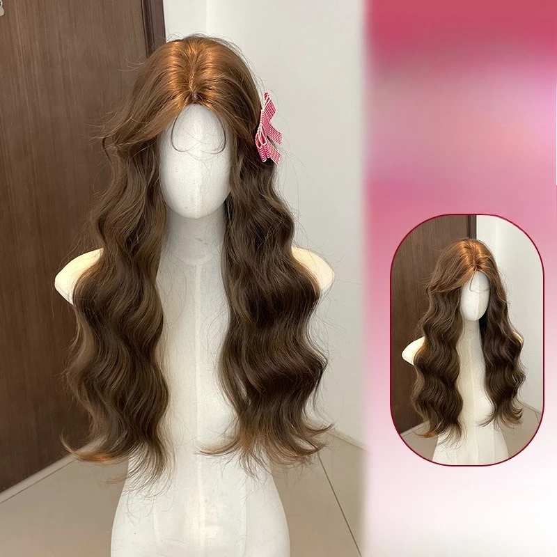 

Парик женский повседневный летний яичный рулет новый натуральный сладкий и реалистичный парик на всю голову