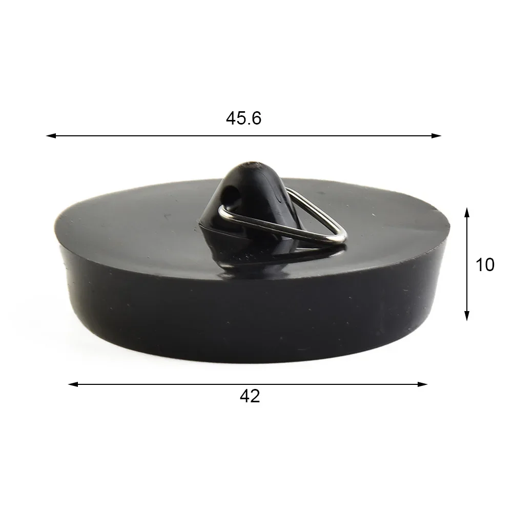 Raccordi tappo di scarico arredamento per la casa lavello da cucina bagno 45.6mm tappo di ricambio per lavabo in gomma con anello appeso