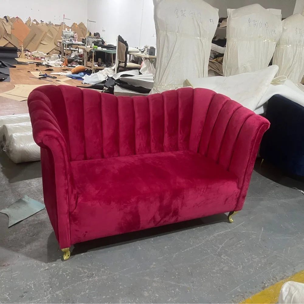 

Luxury Unique Two Seater Wedding Couch Event Rose Sofa