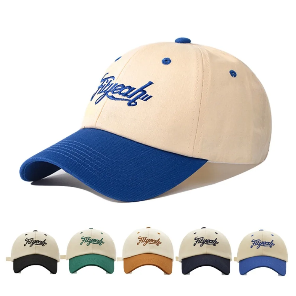 

New Letter embroidery Baseball Hat Adjustable Breathable Sun Visors Hat Soft Cotton Peaked Cap Women