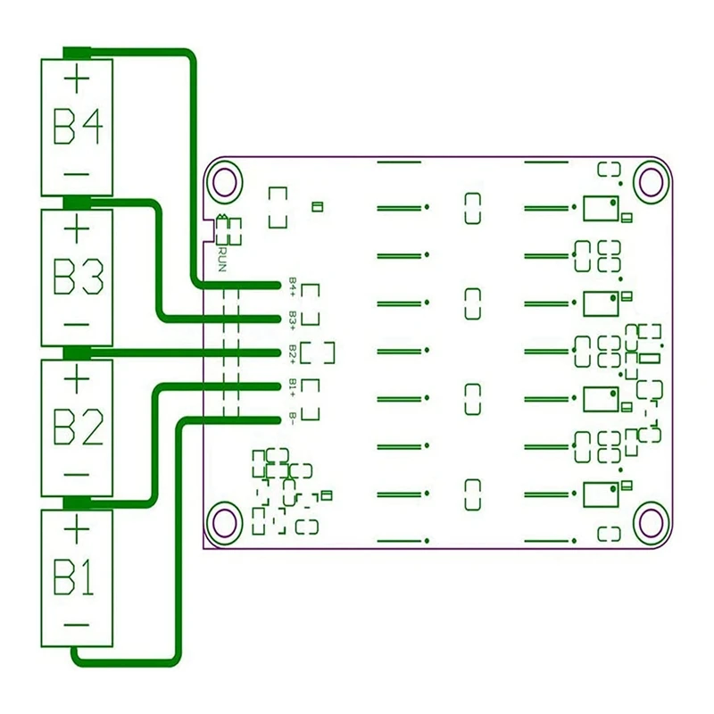 4PCS 4S Active Equalizer Balancer Lifepo4 / Lipo/ LTO Battery Energy Equalization Capacitor BMS Board