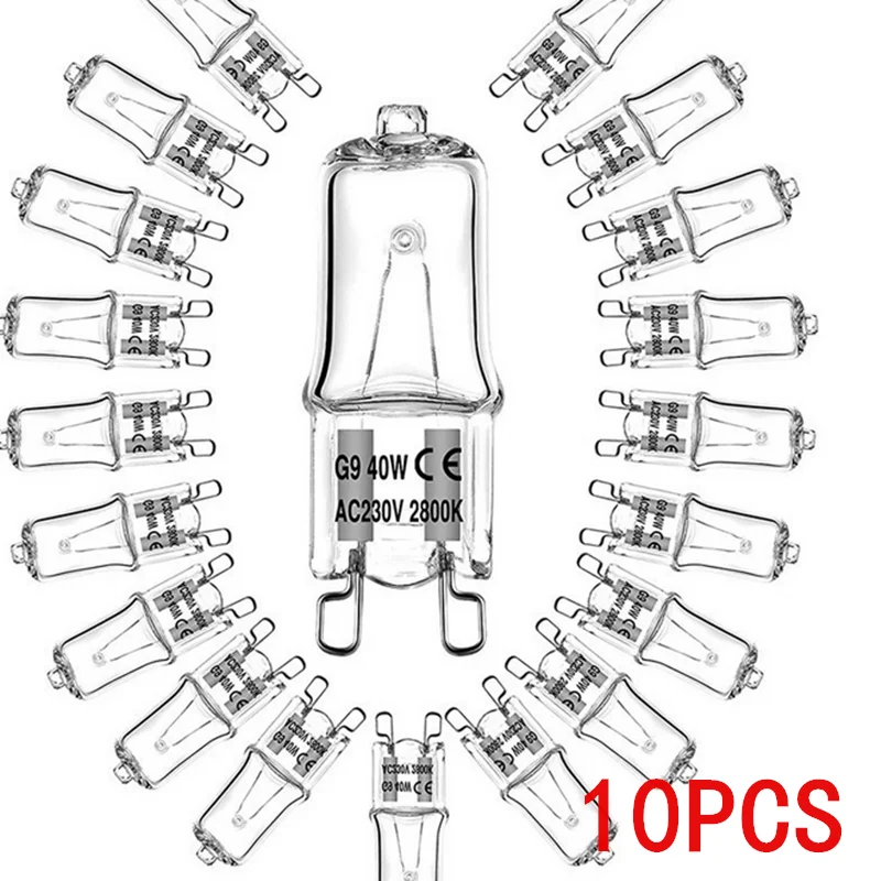 

5/10PCS G9 18W 20W 25W 40W 60W 230V Eco Halogen Light Bulbs Capsule LED Lamp Bulbs Inserted Beads Crystal Lamp Halogen Bulb