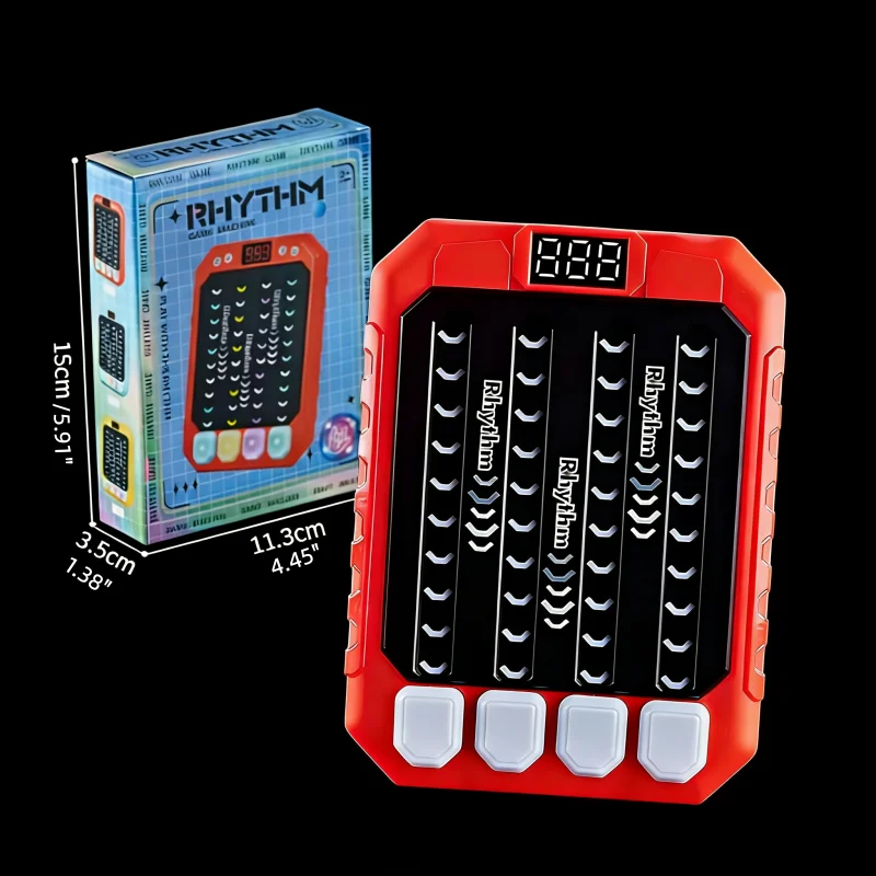 ZLang Montessori Pockets Travel Toy Electronic Music Rhythm Puzzle Game Machine Light Up Educationa Sensory Fast Push Table Game