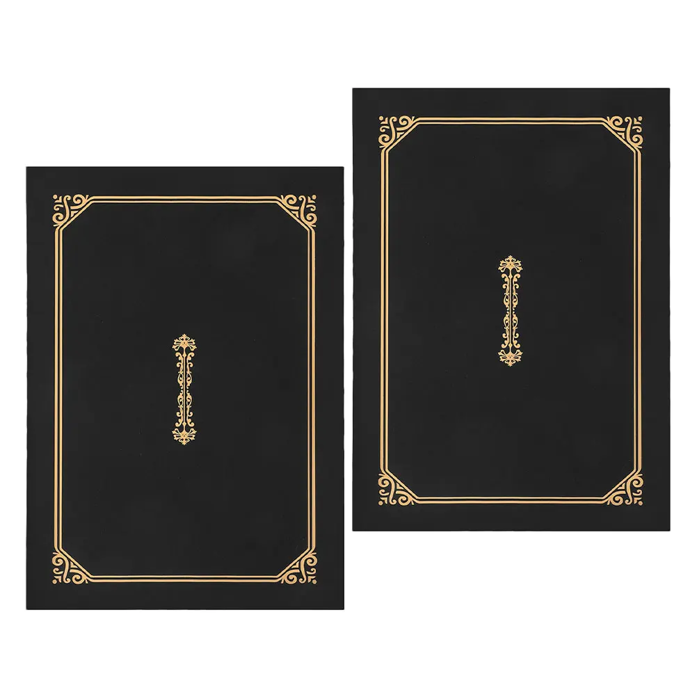 

2PCS Certificate Cover Diploma Cases Award Folders Document Holders PresentationFolders Sturdy Construction Elegant Design