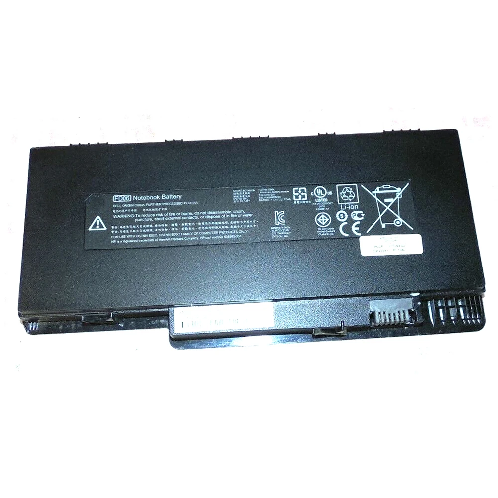 Imagem -02 - Nova Marca Fd06 11.1v 5200mah Bateria do Portátil para hp Pavilion Dm3 Dm31000 Dm3t Hstnn-e02c 580686 001 Hstnn-ub0l de Alta Qualidade