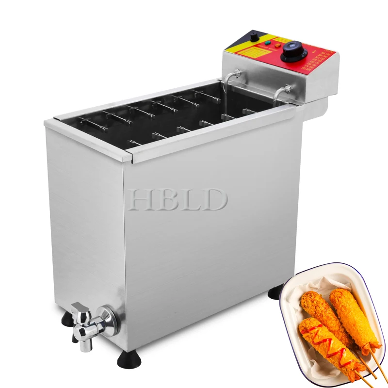 Stainless Steel Fryer, Fully Automatic Electric Cheese Hot Dog Stick Fryer