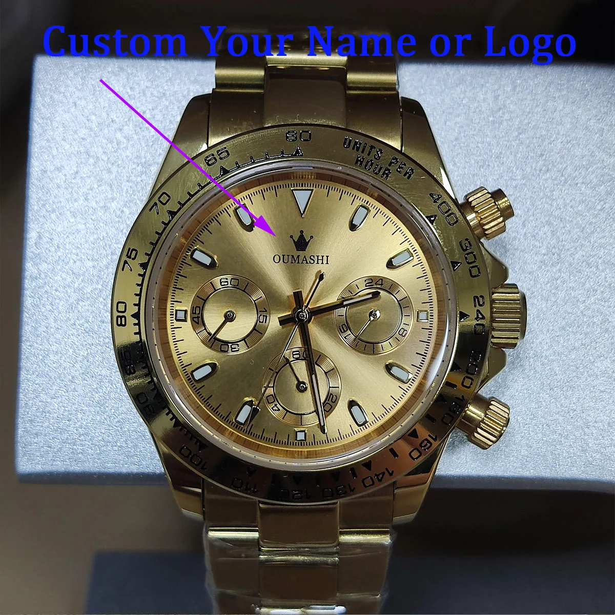 Panda dial vk63 กรณีโลโก้ที่กําหนดเอง nh35 นาฬิกาญี่ปุ่นควอตซ์นาฬิกา VK63 การเคลื่อนไหว nh36 กรณี chronograph อิเล็กทรอนิกส์ Multifunctio