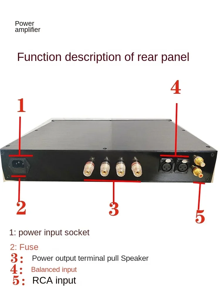 AMXEKR  Reproduction Naim NAP250 Power Amplifier Hi-End 90W+90W HiFi Stereo 2.0 Channel Home Audio Power Amplifier