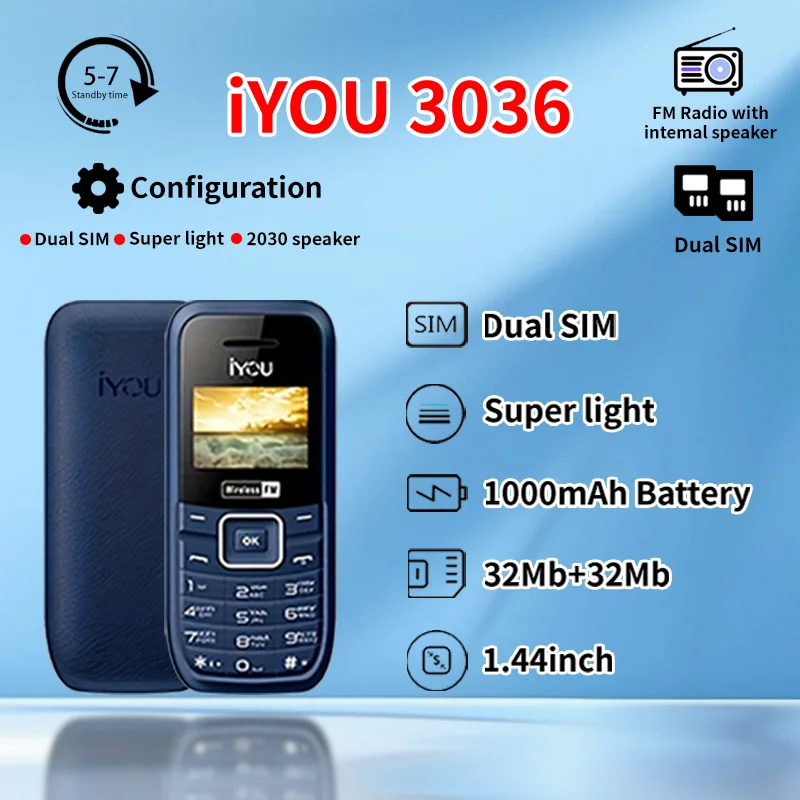 【استعداد طويل للغاية + حجم كبير جدًا 】 وظيفة الاستعداد المزدوج بشريحتين وشاشة احتياطية مقاس 1.44 بوصة/هاتف لكبار السن #1