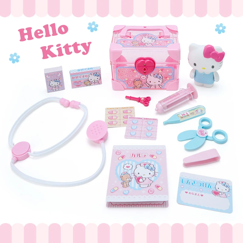 

Игрушки Hellokittys для детского игрового домика, см. Доктора, стетоскоп, медсестра, врач, инъекция, медицинское лечение, аниме плюшевая игрушка