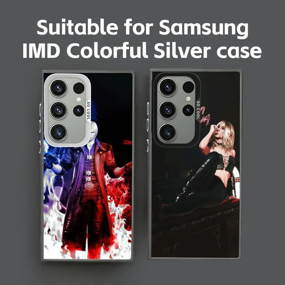 Hot Game D-Devil May Cry Phone Case IMD Colorful Silver Suitable case For SamsungS25 S24 S23 S22 S21 S20 Plus Ultra Note20