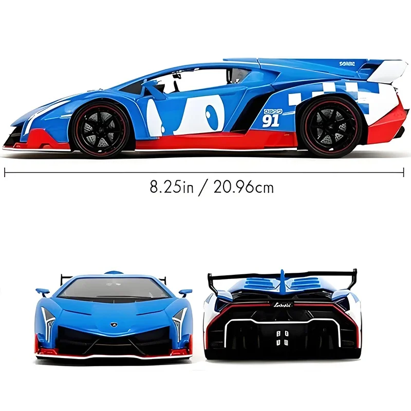 JADA 1:24 Veneno Supercar Alloy Car Diecasts & Toy Vehicles Car Model Miniature Scale Model Car For Children