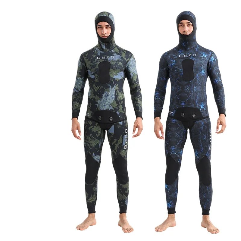 3mm Fishing Suit Diving Suit Cold and Warm Split Body Swimming Surfing Suit Free Diving Fishing and Hunting