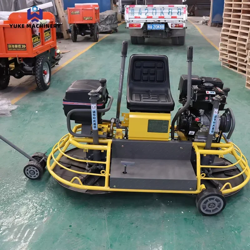 Mobile Concrete Finishing Machine Ride-on Power Trowel Vertical Concrete Leveling Trowel Machinery