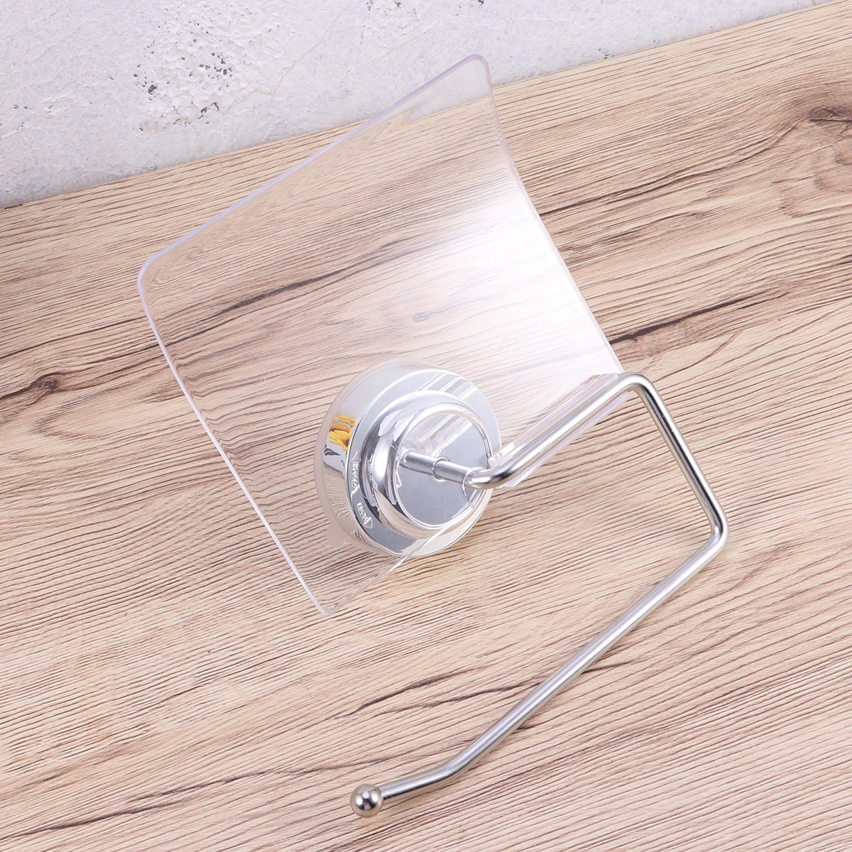 

1pc Stainless Steel Paper Roll Holder Suction Cup Toilet Paper Hanger Bathroom Waterproof Wall Mounted Easy Install