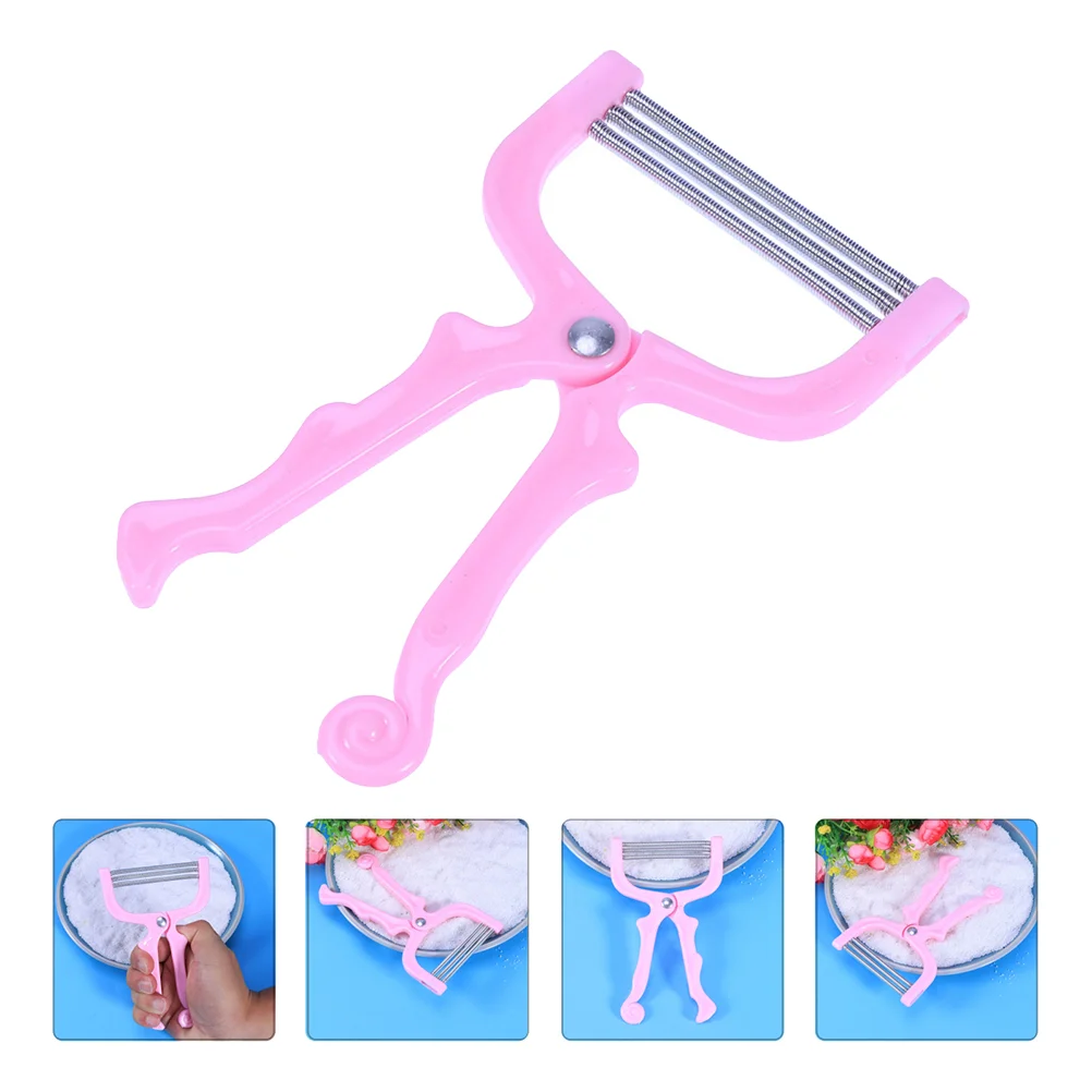 Ergonomic Hair Epilator Facial Remover Removal Device Face Tool Manual Tweezers Pink Miss Trimmers