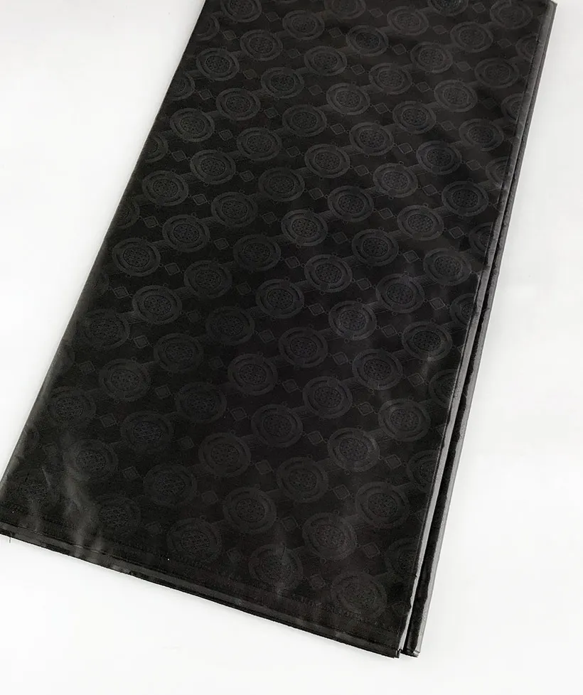 High Quality 10 Yards Brocade Bazin Riche Fabric 100% Cotton Soft African Shadda Garment Dubai Wagambari Nigerian Couple Wear