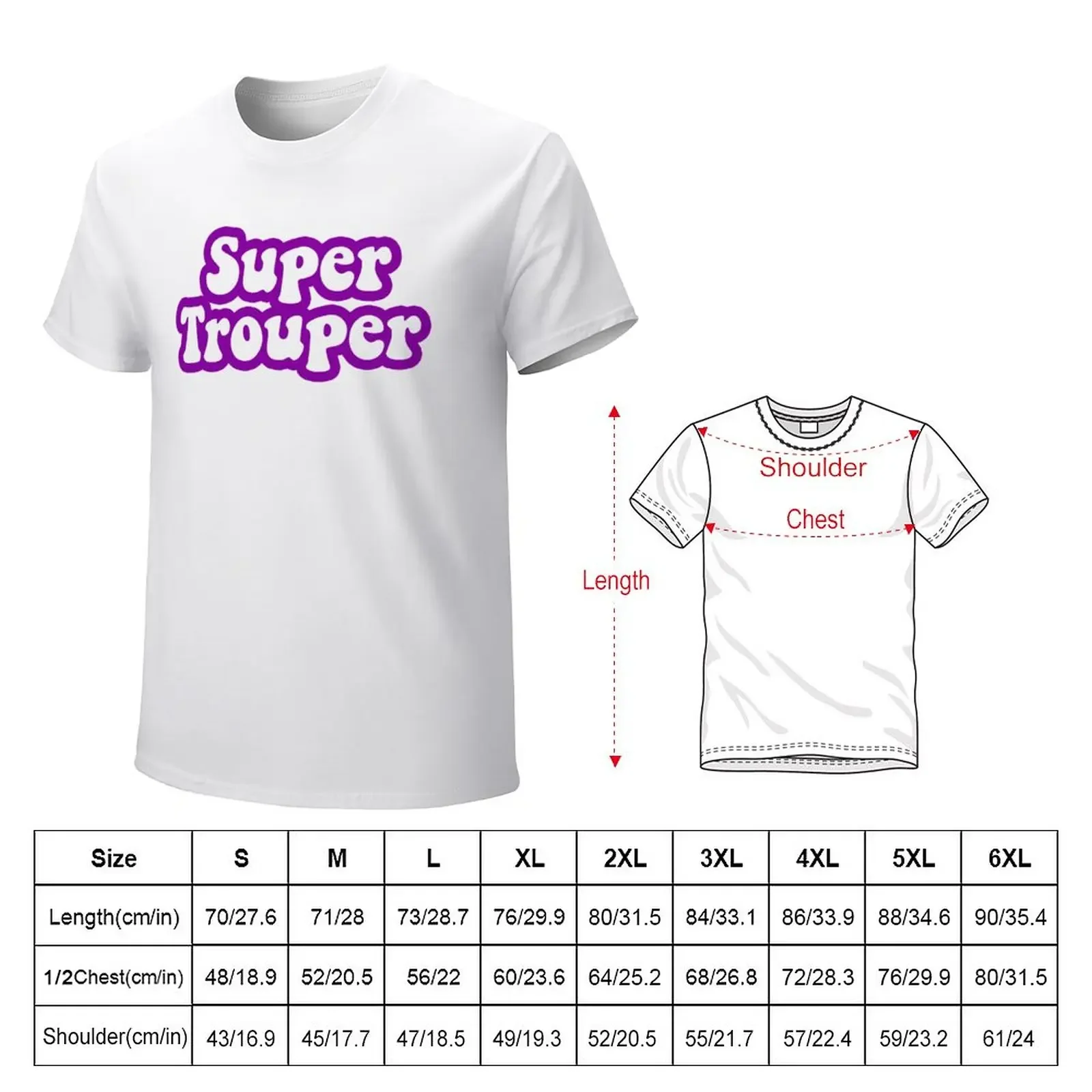 super trouper T-Shirt plus size tops graphics men t shirts