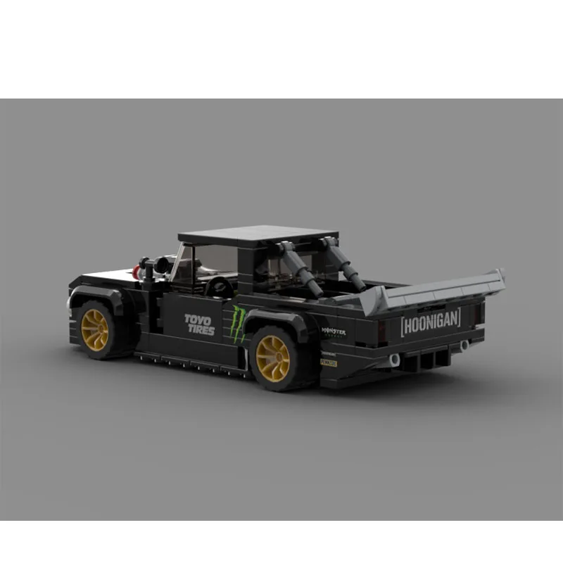 MOC-98040New clássico icônico esportes carro de corrida bloco de construção modelo 304 peças, meninos e crianças aniversário bloco de construção brinquedo presente