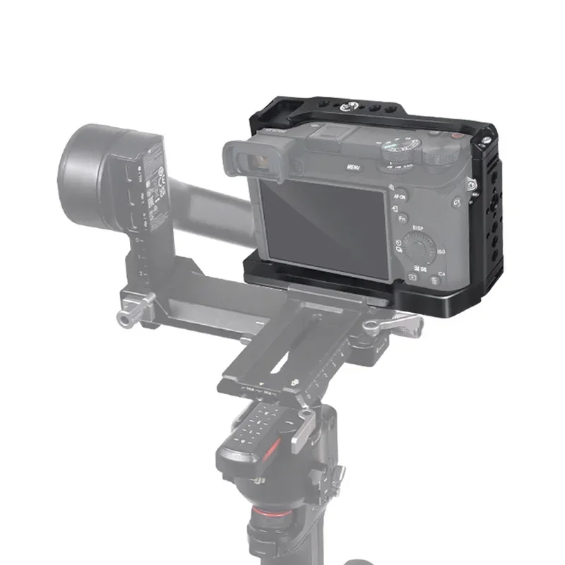 A6700 Клетка для камеры, стабилизатор, алюминиевая установка для Sony DSLR, быстроразъемный кронштейн для штатива ARCA, холодный башмак, крепление 1/4 3/8, комплект для видеоблогов