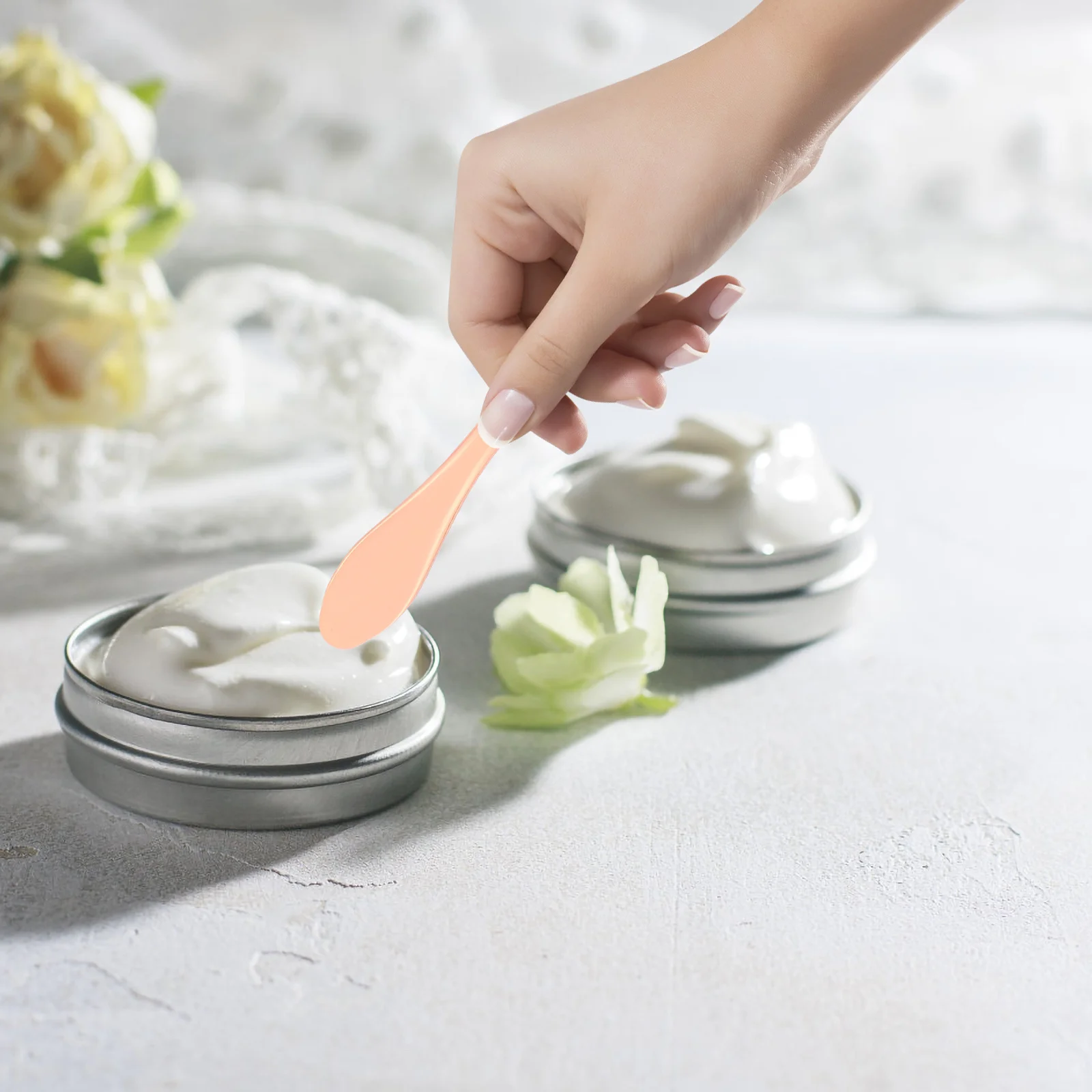 

3Pcs Metal Eye Massage Stick Zinc Alloy Cream Spoon Beauty Facial Massager Promote Circulation Makeup Tool