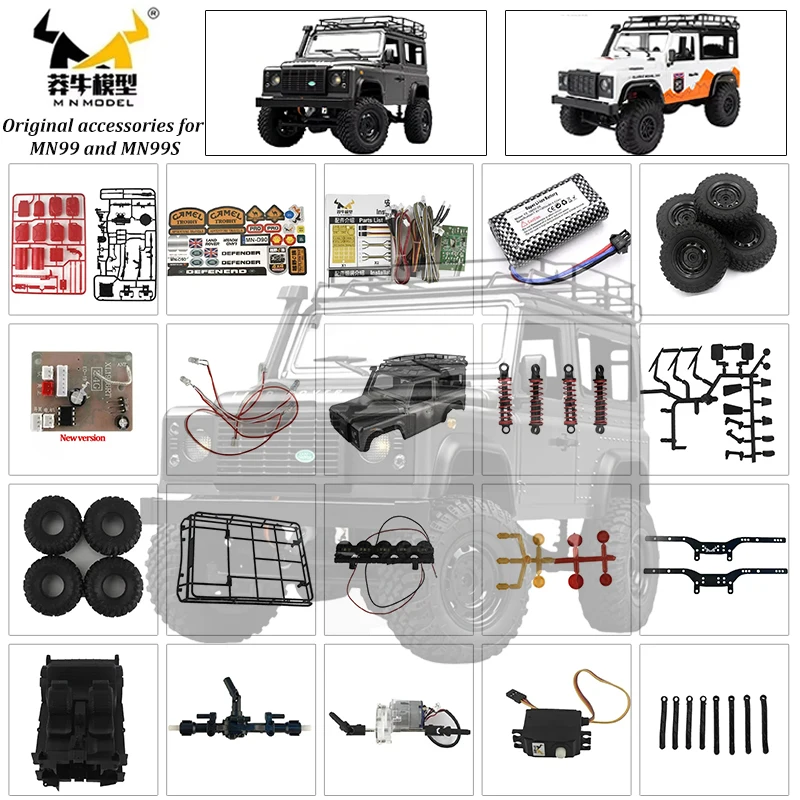 1/12 MN99 MN99S Model D90 D91 Remote Control Car Window Mesh Upgrade Spare Parts - Metal OP Simulation Decorative Accessories