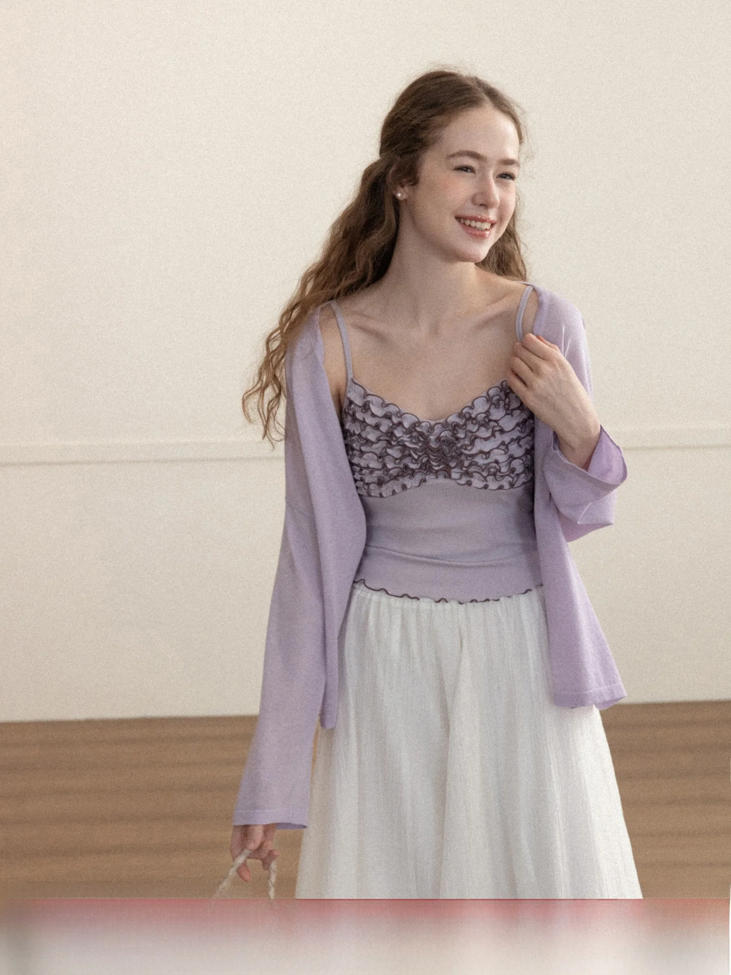 

Loose Long Sve Women's Knitted Sweater Purple Lazy Sle Spring Sun Protection Cover up Comfortable Slimming Top