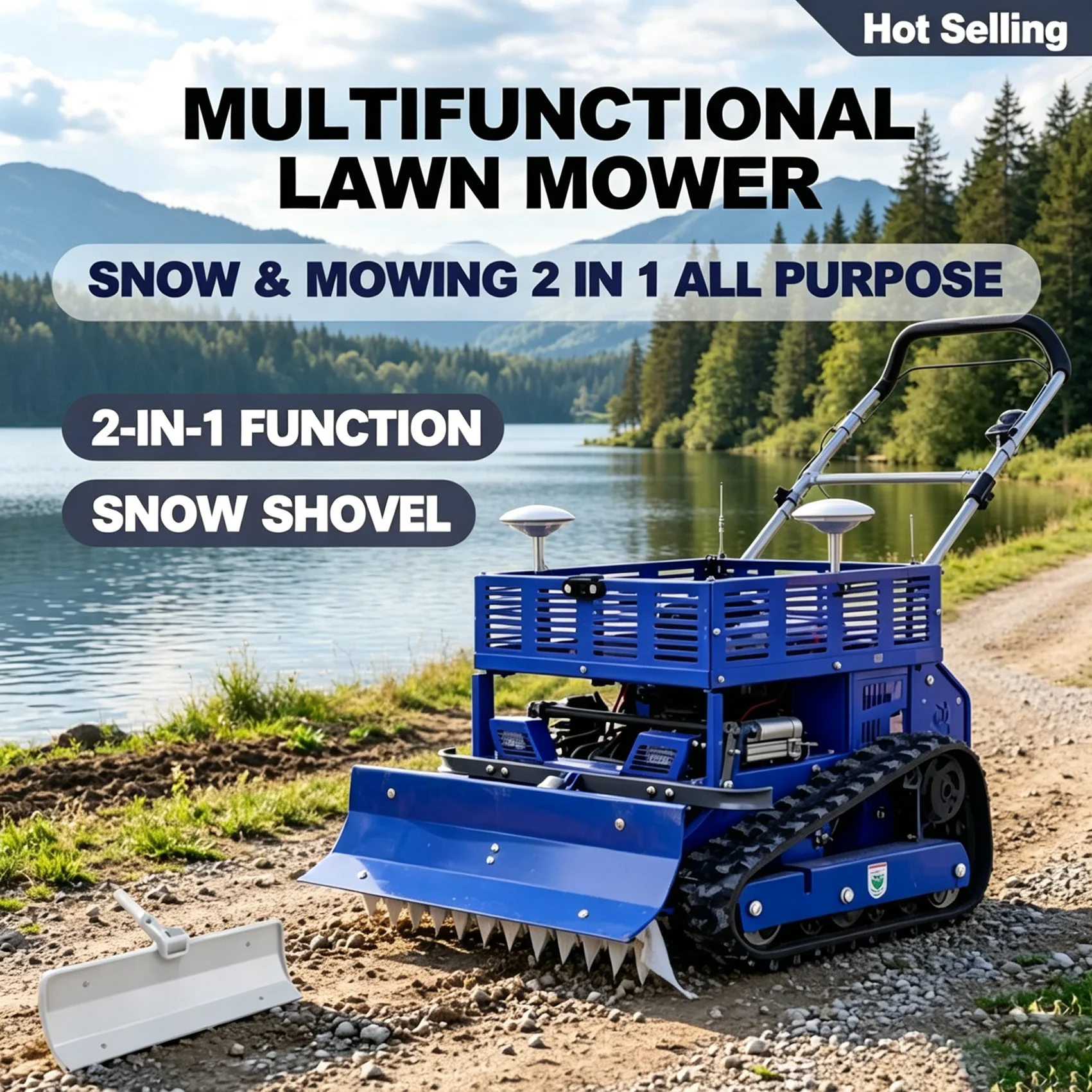 

Customized four stroke lawn mower with anti slip tracks, efficient and durable, suitable for forestry and gardening