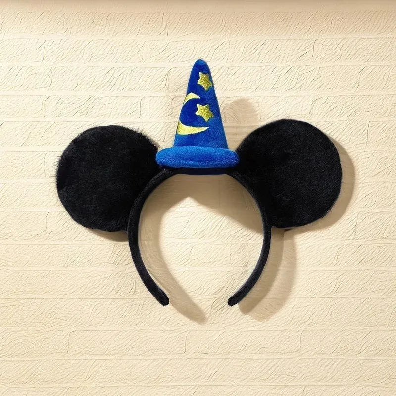 2026 Mickey Mouse Plush Magic House Disney Headwear Cosplay Decoration Christmas Party Cloth Hair Band Adult Kids Halloween Part view 6