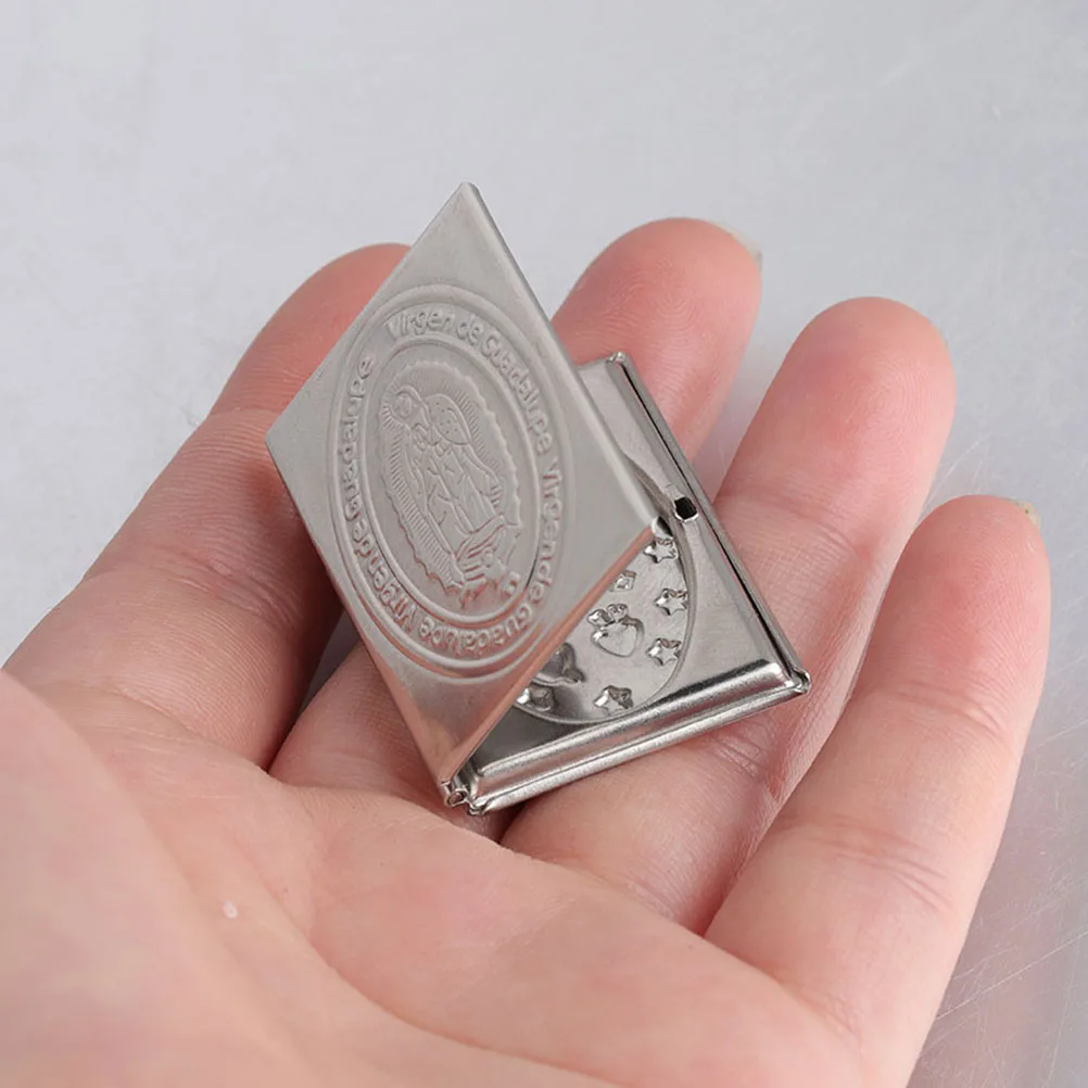 

2PCS Photo Box Accessories 27.3*35mm Stainless Steel Bible Gifts Pendant DIY Craft Keychain Mini Locket Jewelry Parts