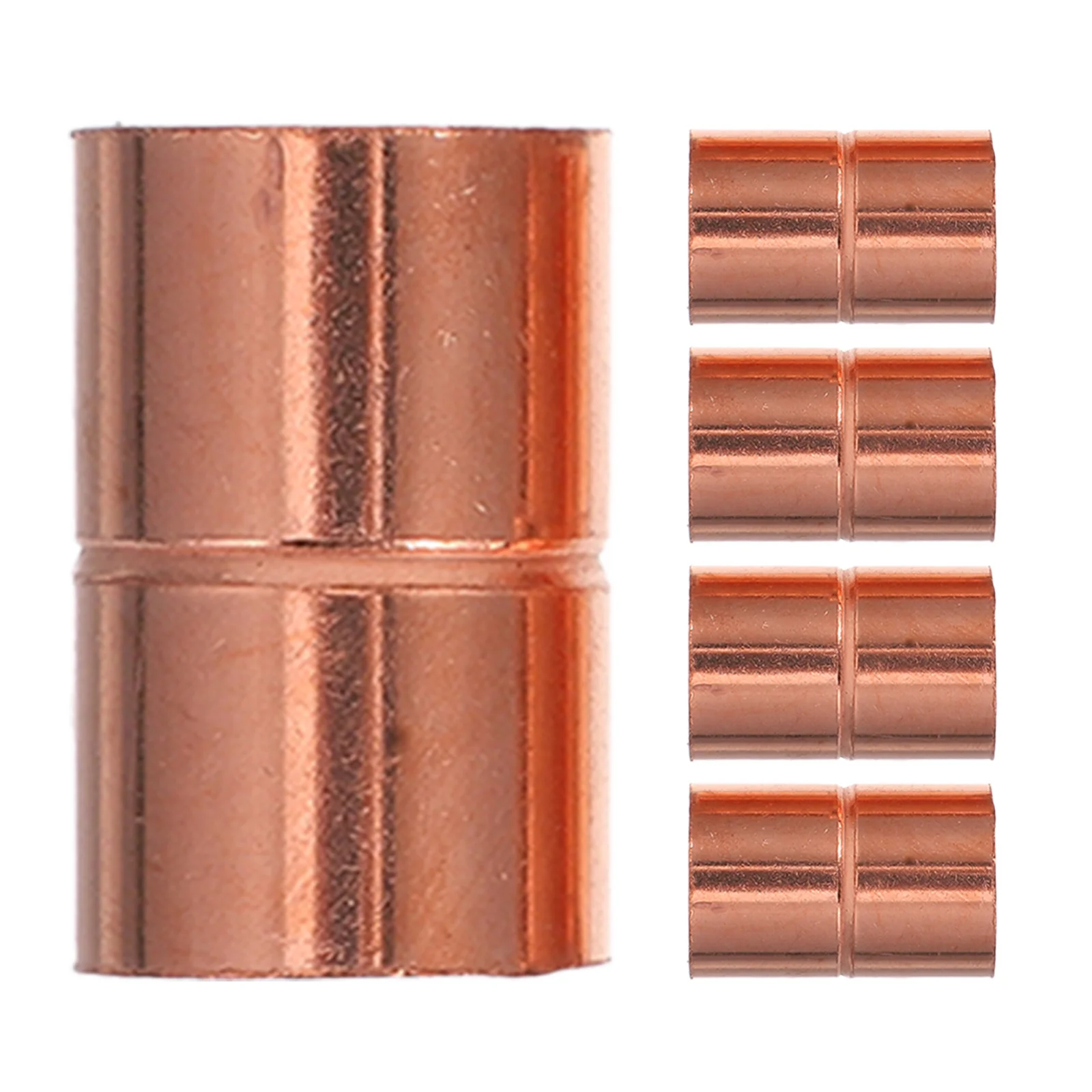 

5 Pcs Copper Brazing Rods Accessories Rose Gold Pipe Extension Joint Connectors