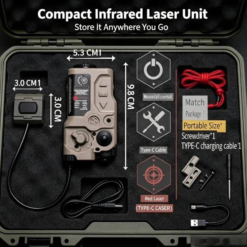 RAID‑X RG Multimode Light Module, Versatile Illuminator Matching 20mm Rail For Night Hobby Application