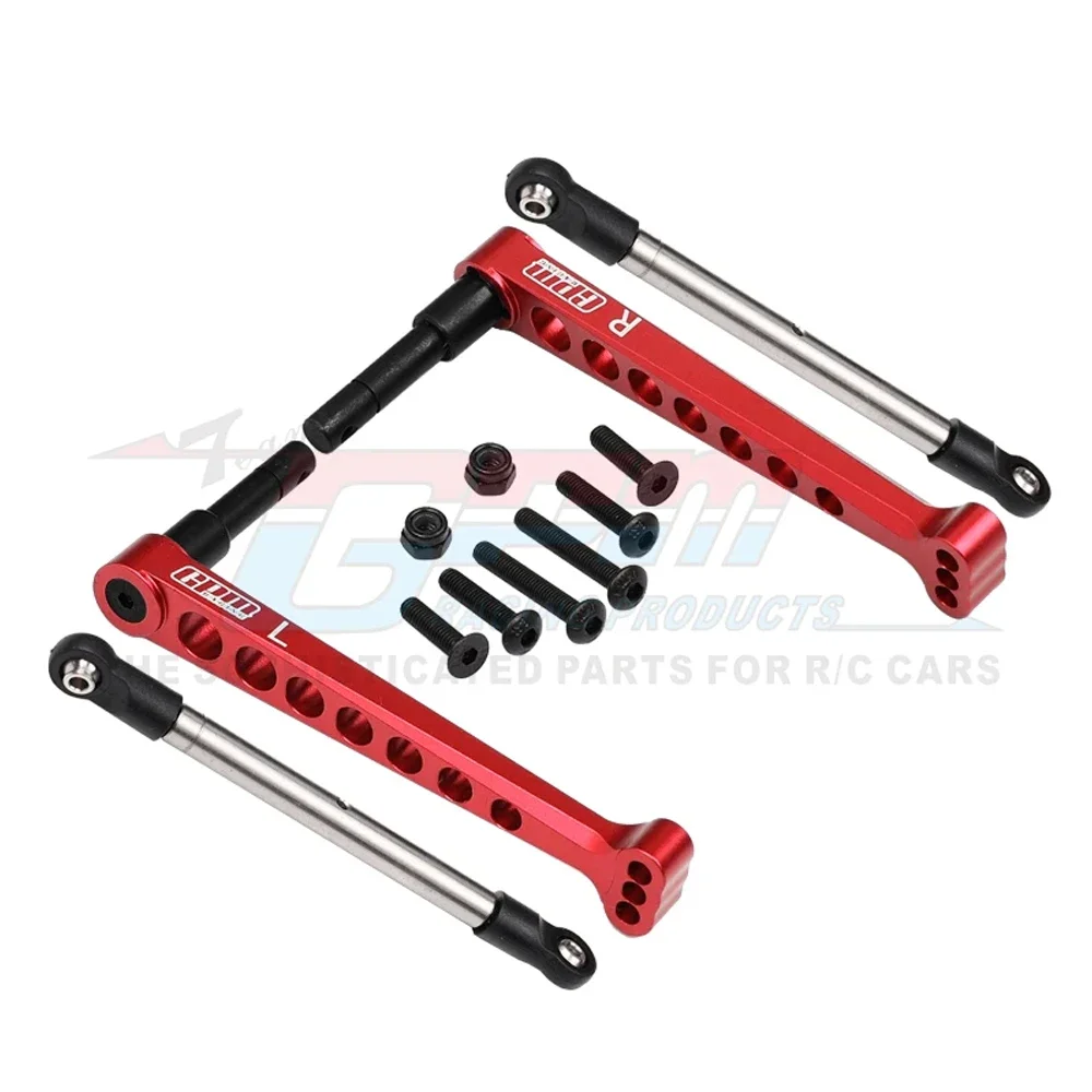 GPM for LOSI 1/10 Lasernut Tenacity U4 4WD Rock Racer RC Cars Upgrade Parts Metal Aluminum Rear Anti-roll Sway Bar Set LOS234038