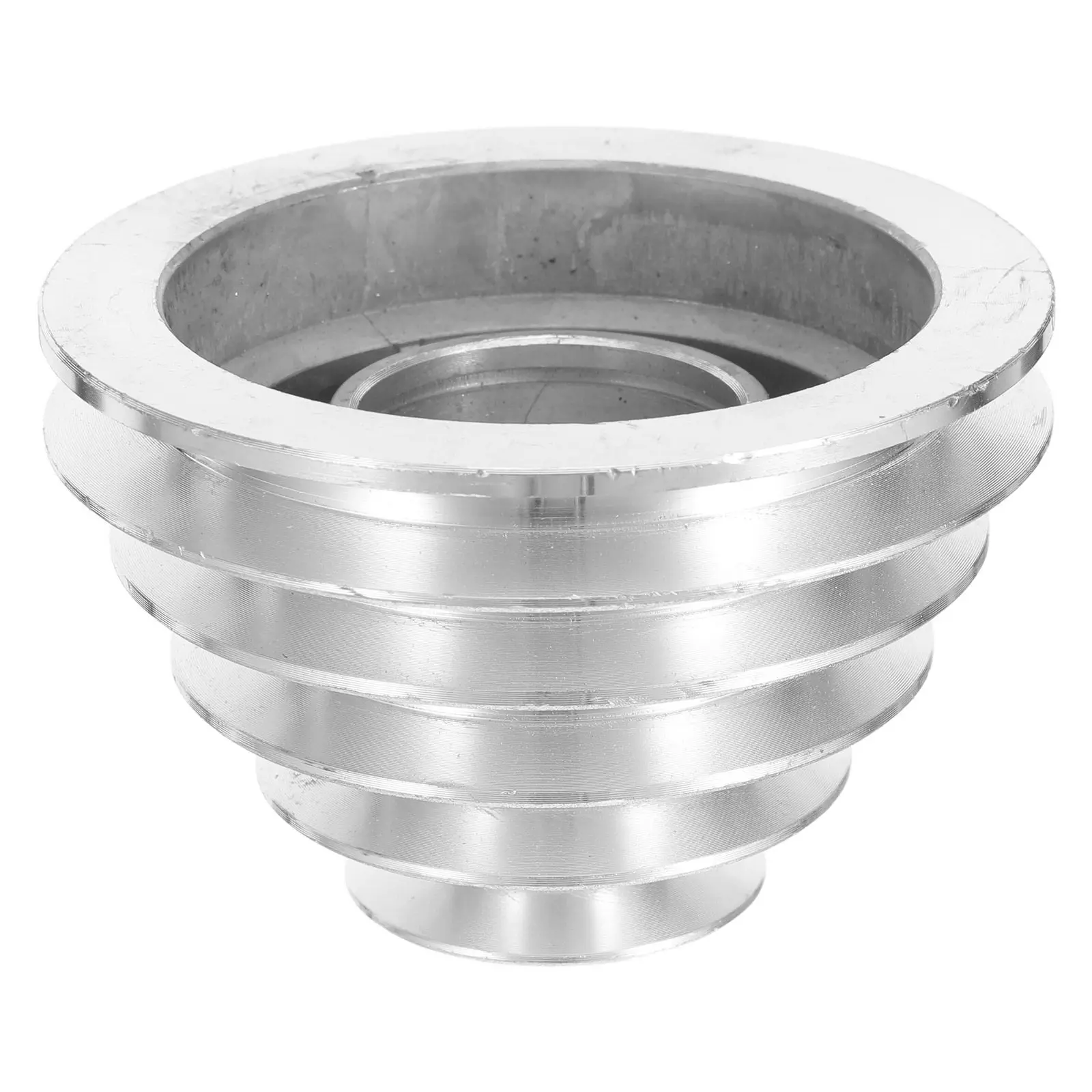 Step Pulley Bore Drill Press Pulley Motor 5-Step Aluminum Alloy Multi-Groove Wheel for Small Machine Tools Bench Drill Press
