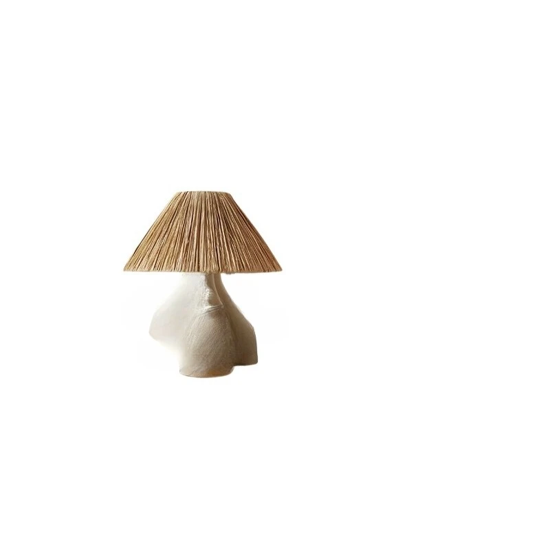 

Wabi Sabi Wind Table Lamp Bedroom Bedside Study B & B Hotel Japanese Creative Handwoven Decorative Ornament